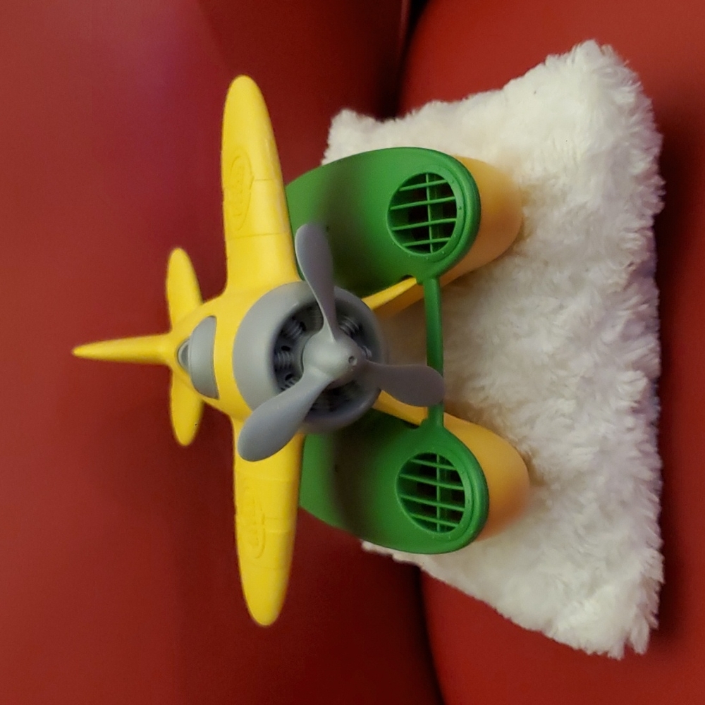 Green Toys Plane - Green & Yellow 100% Recycled ♻️  Made in USA